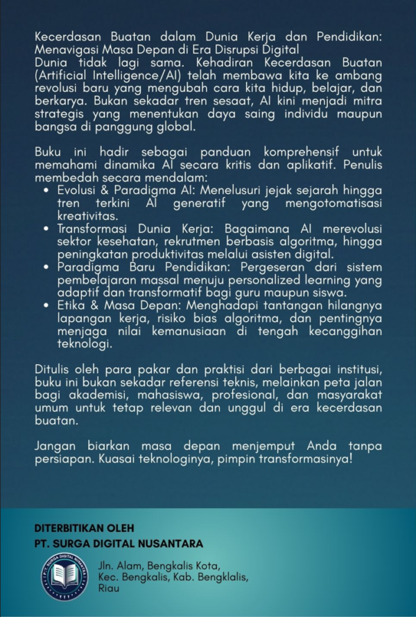 KECERDASAN BUATAN DALAM DUNIA KERJA DAN PENDIDIKAN