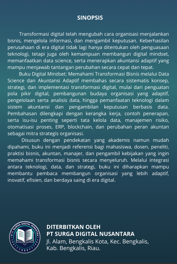 Digital Mindset Memahami Transformasi Bisnis melalui Data Science dan Akuntansi Adaptif